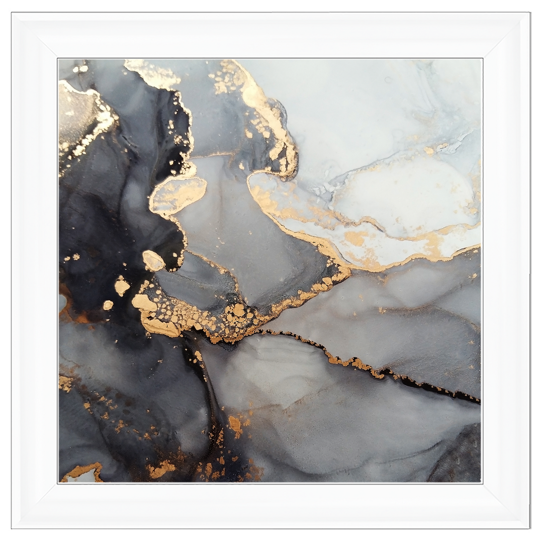 AB170 Abstract Black & Grey II