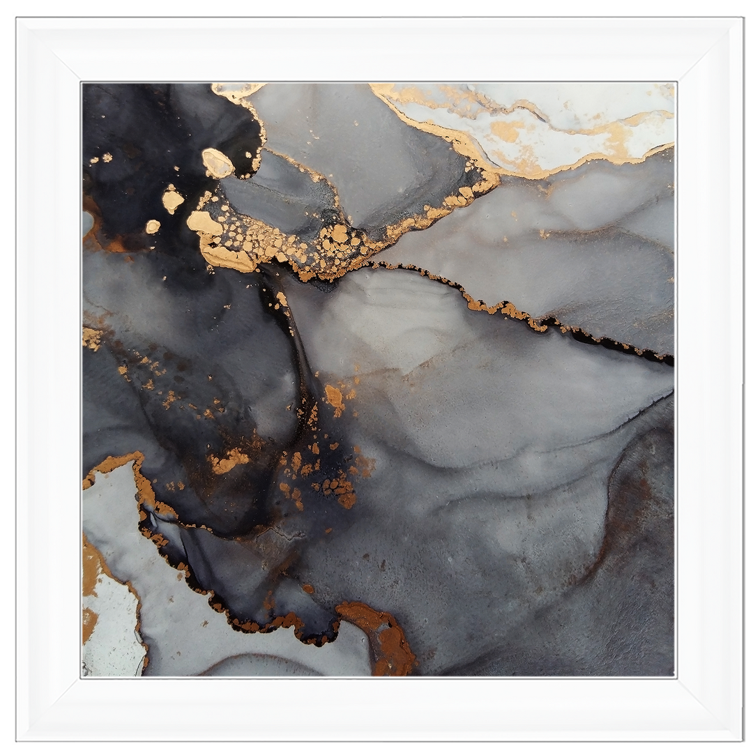 AB171 Abstract Black & Gold V