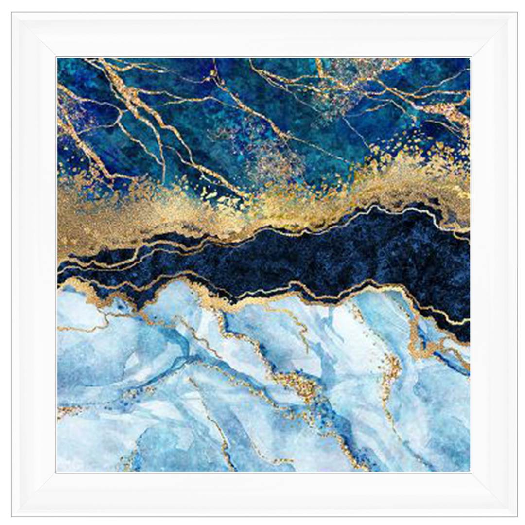 AB111 Blue & Gold Geode