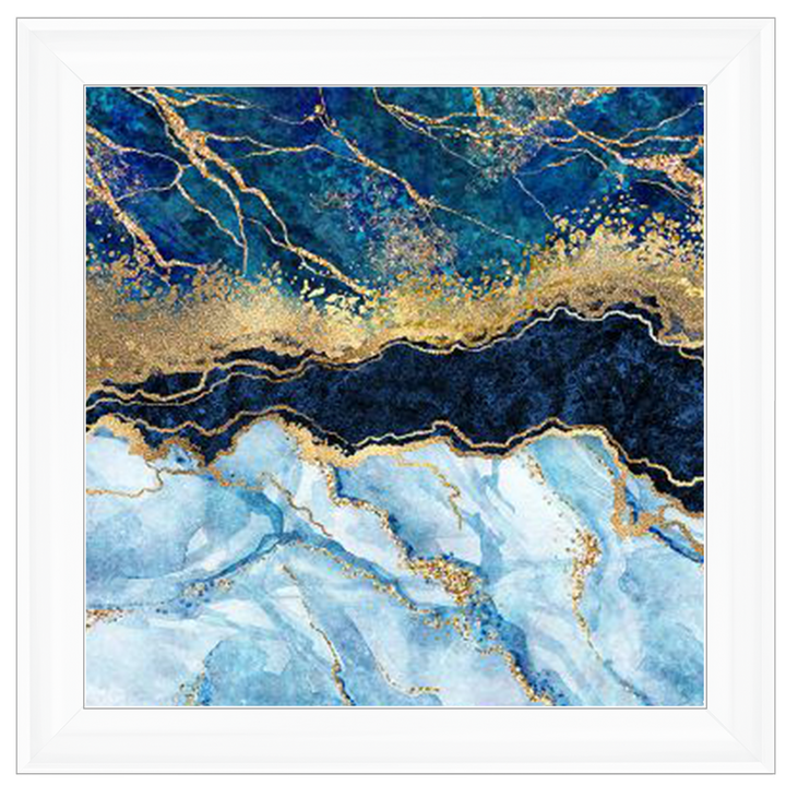 AB111 Blue & Gold Geode