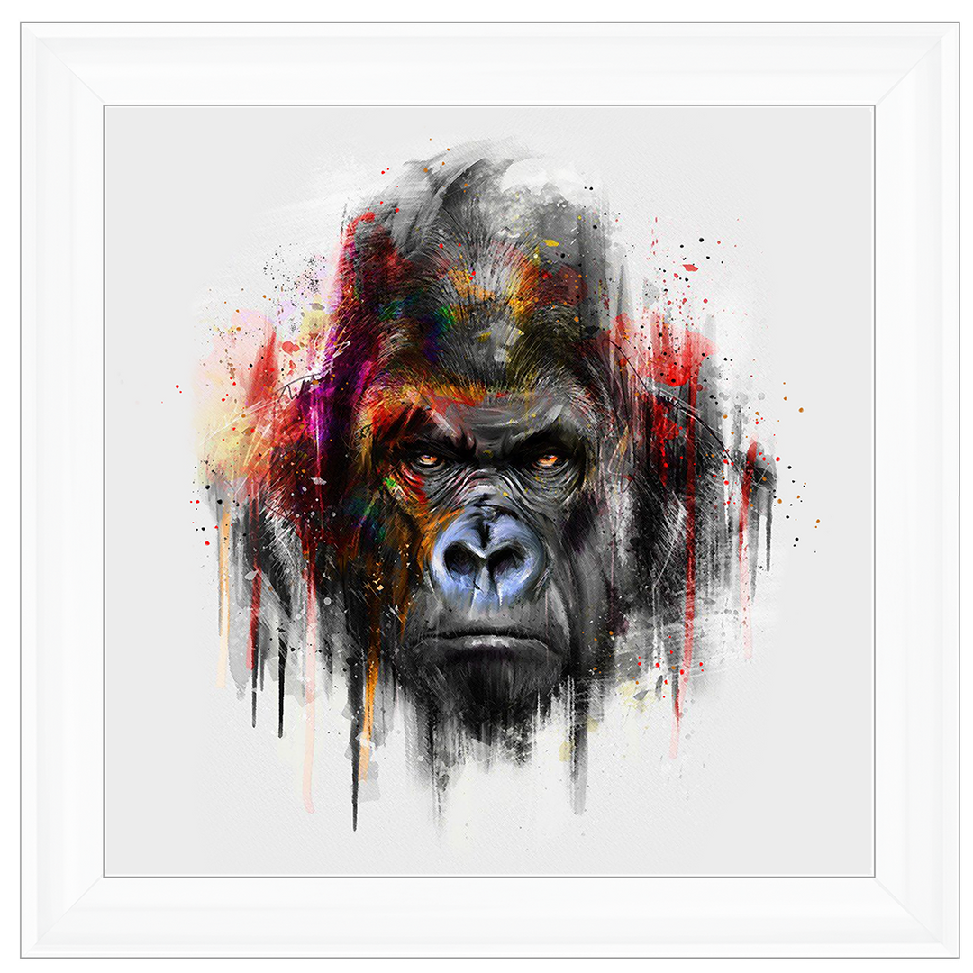 Red Gorilla Watercolour