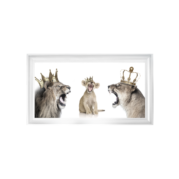 Roaring lion trio family