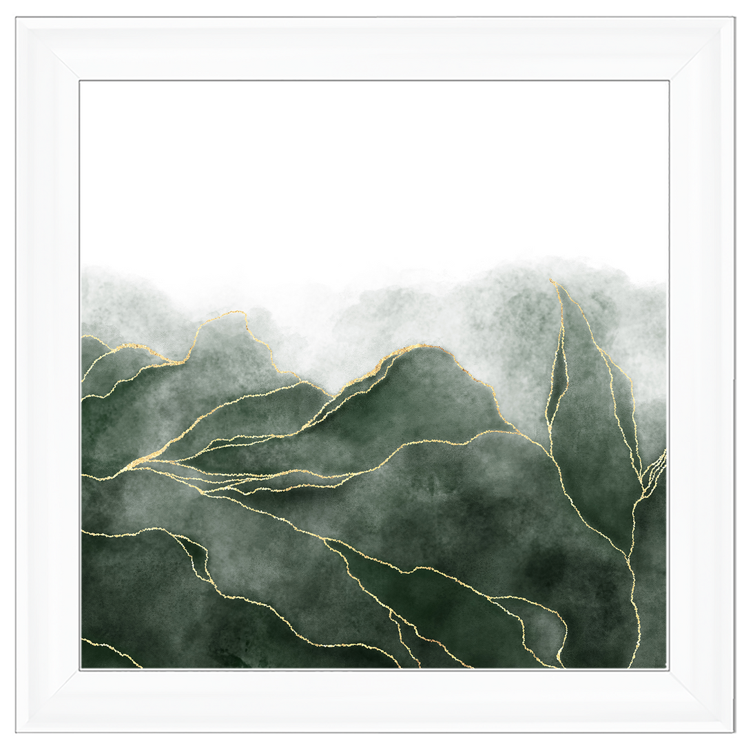 AB164 Green & Gold Abstract ||