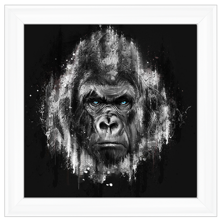 AN424 Black & White Gorilla Watercolour