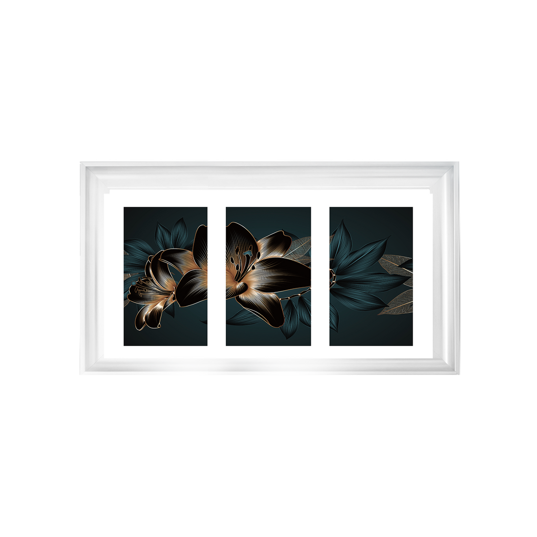 FL242 Black and blue beauty flower