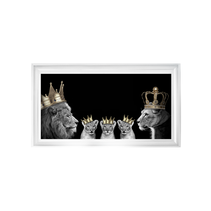Lion family of 5 (Gold Crowns) II