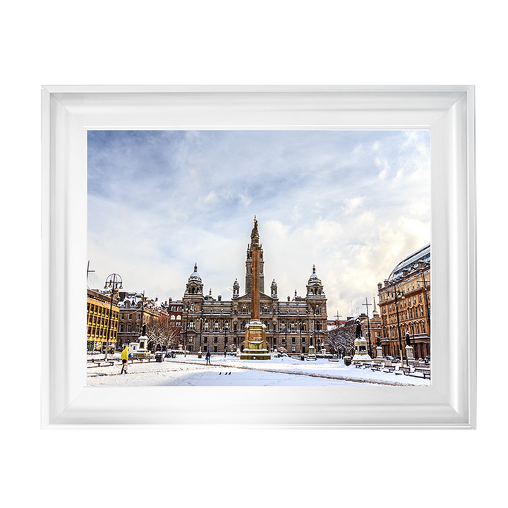 CY090 George Square covered by snow, Glasgow