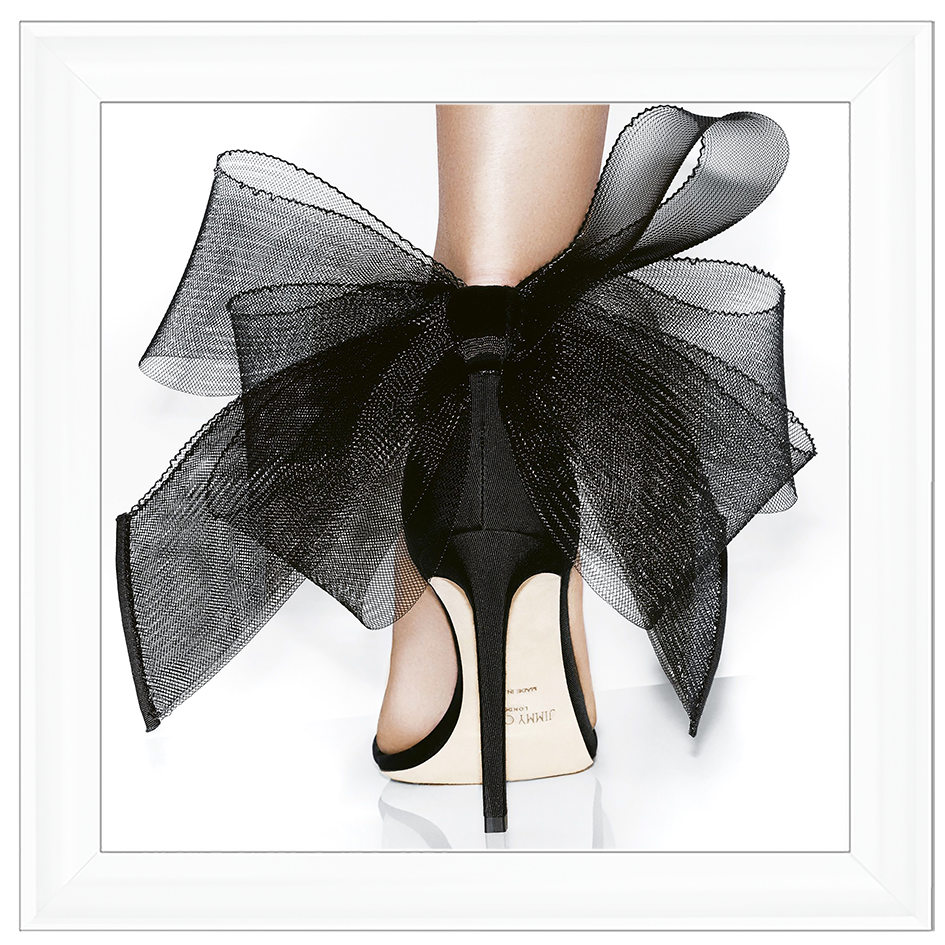 FS400 Black heel & bow