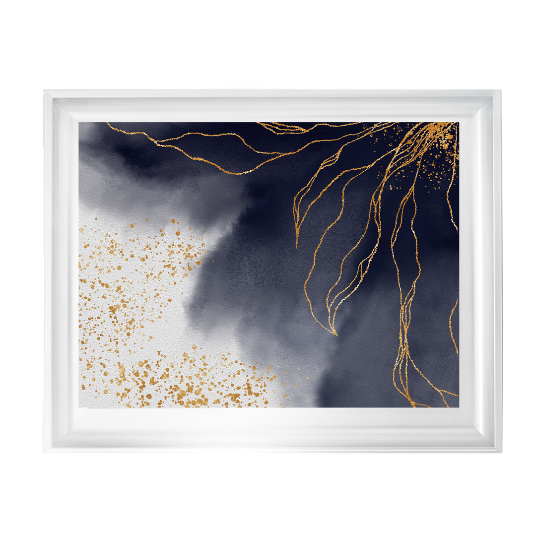 AB152 Abstract Black & Grey I