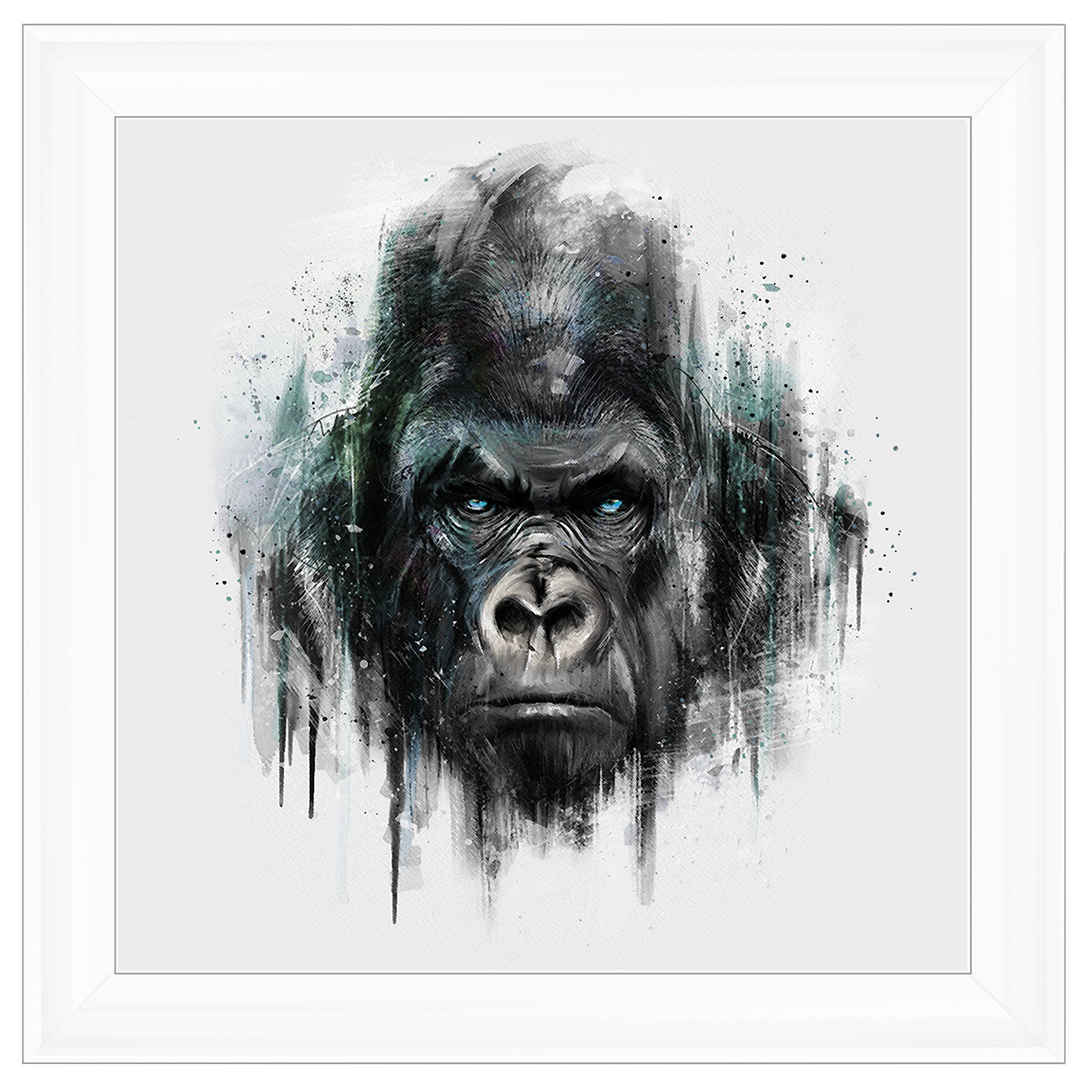 AN416 Blue Gorilla Watercolour