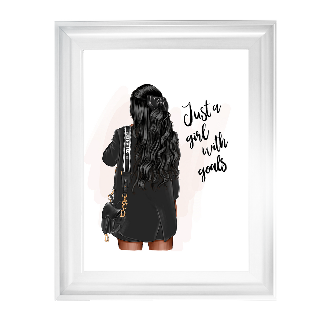 Girl with goals (Dark hair)