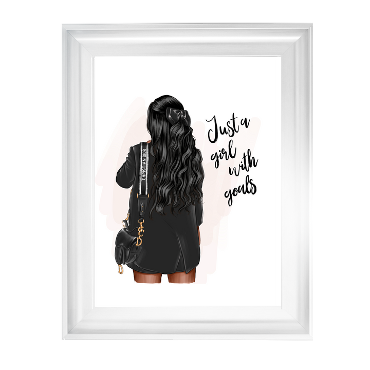 Girl with goals (Dark hair)