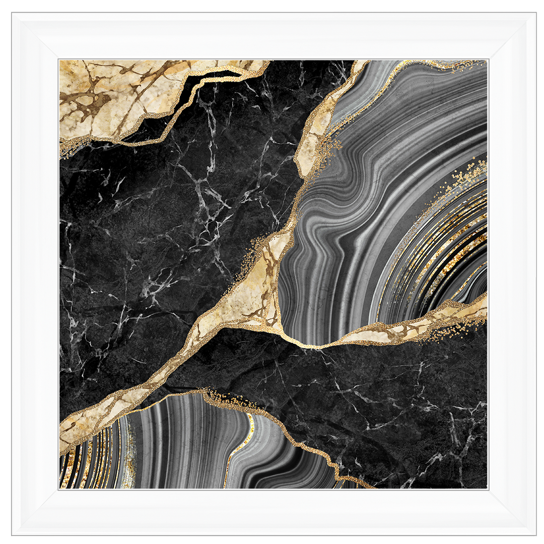 AB156 Black & Gold Marble