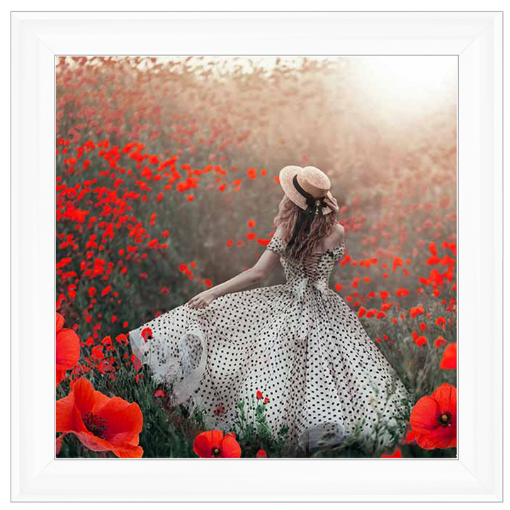 Stroll In A Field of Poppies