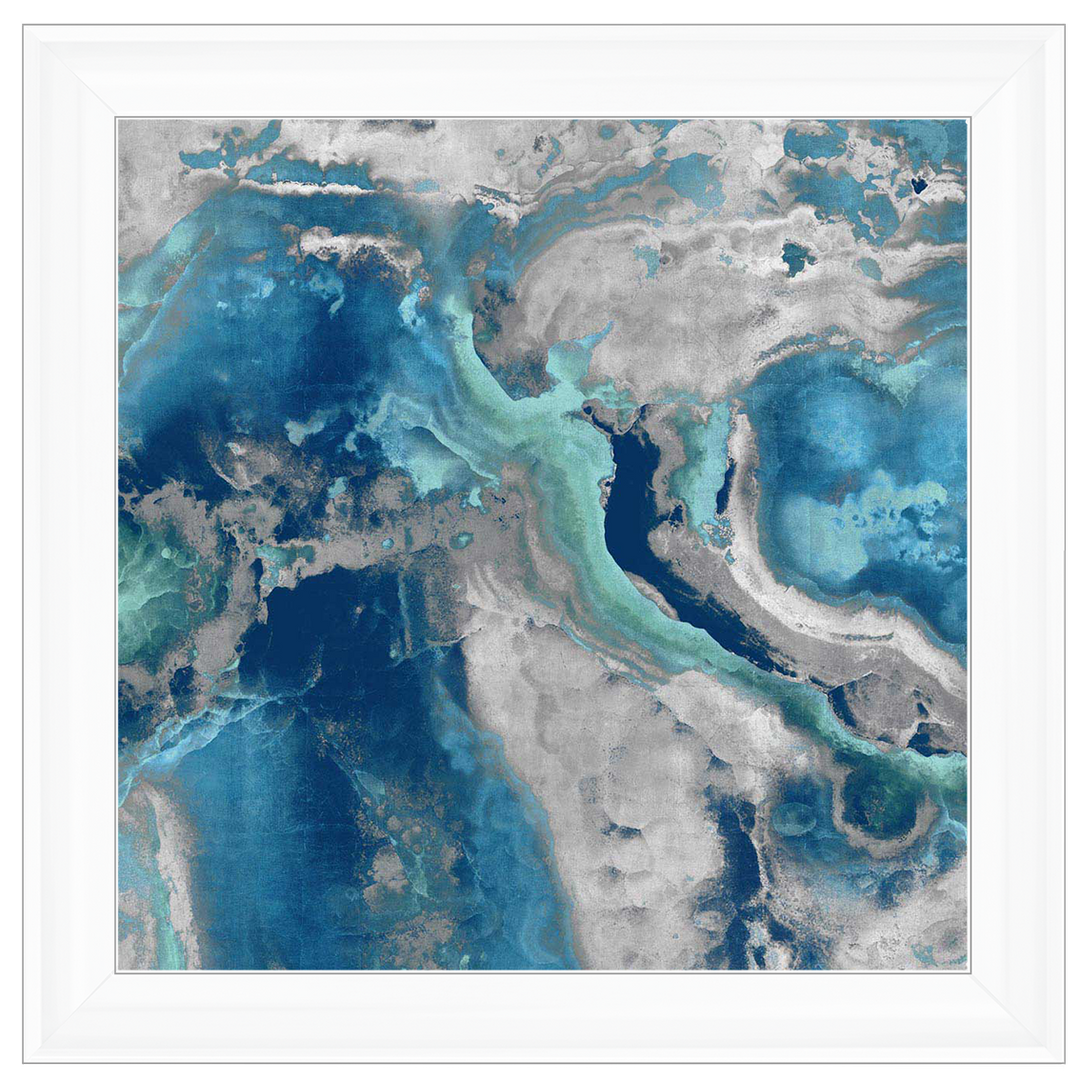 AB132 Blue & White Geode