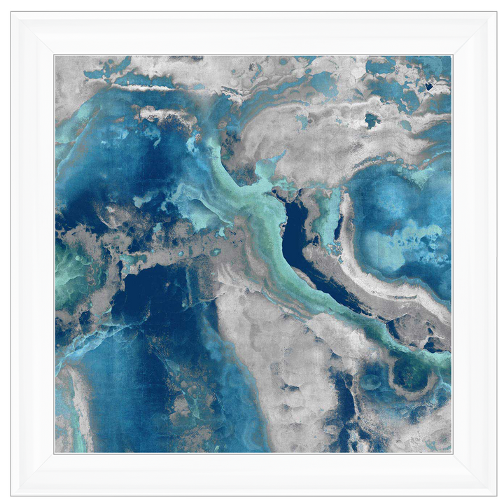 AB132 Blue & White Geode