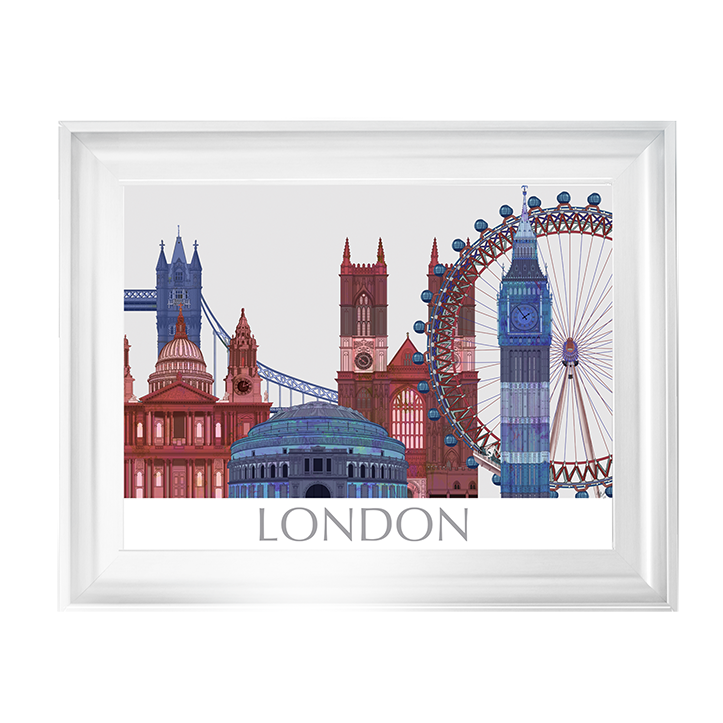 CY050 London Landmarks , Red Blue II