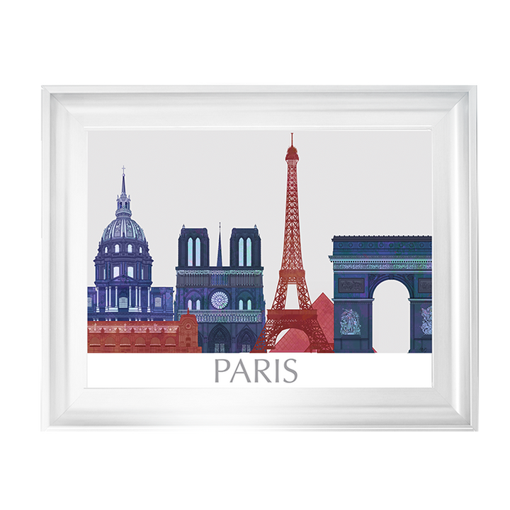 CY092 Paris Landmarks , Red Blue