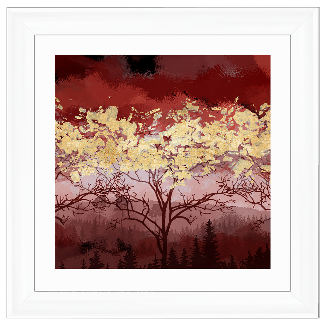 LS196 Lone Red Tree