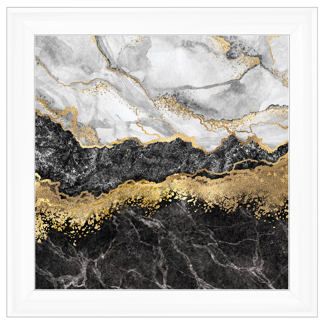 AB150 Black & Gold Geode