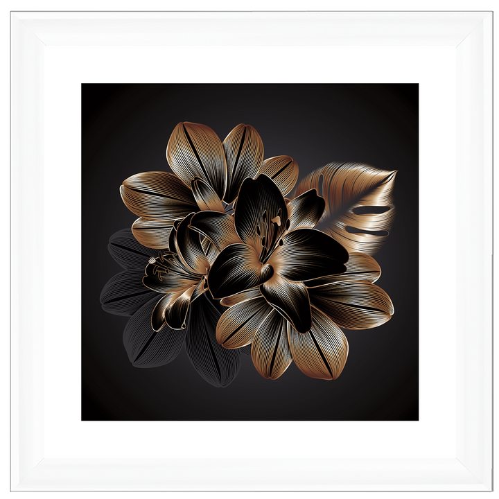 FL239 Black Beauty Flower I