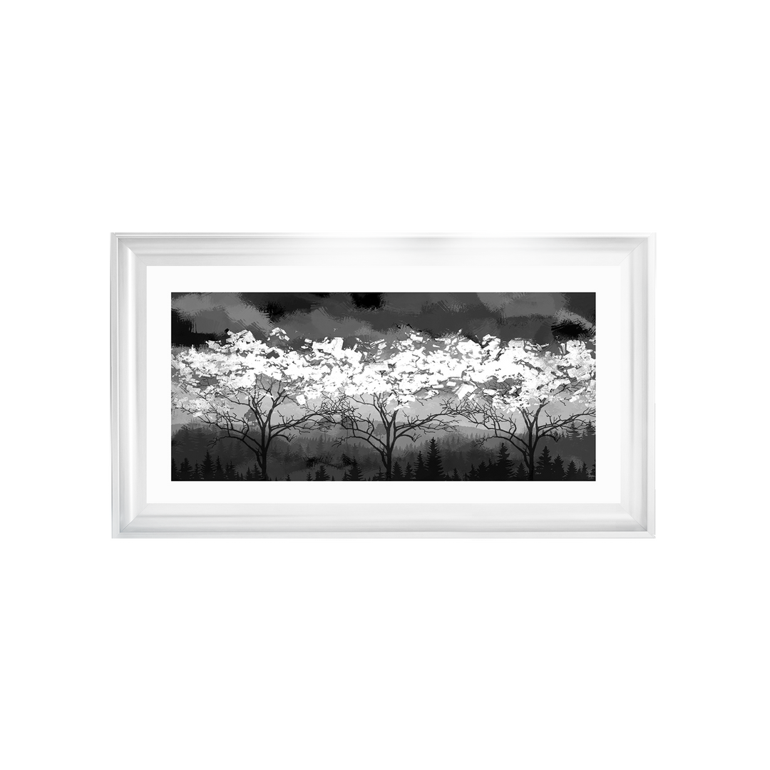 LS200 Black and white forest