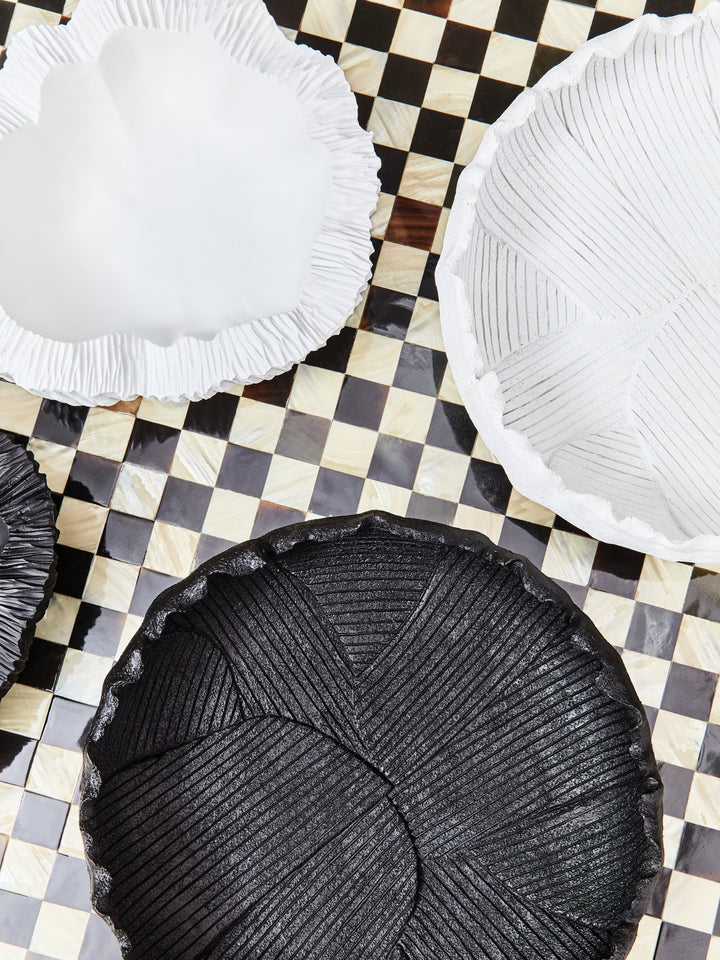 Broc Black Decorative Flat Display Bowl