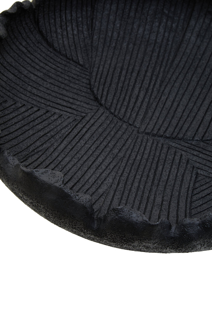 Broc Black Decorative Flat Display Bowl