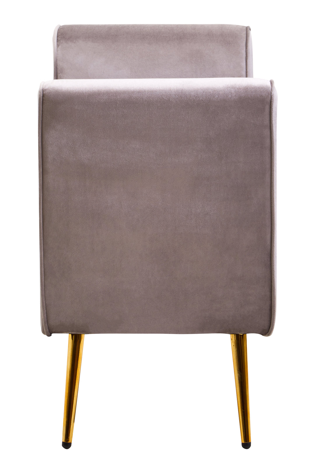Loretta Mink Velvet Ottoman Bench with Storage