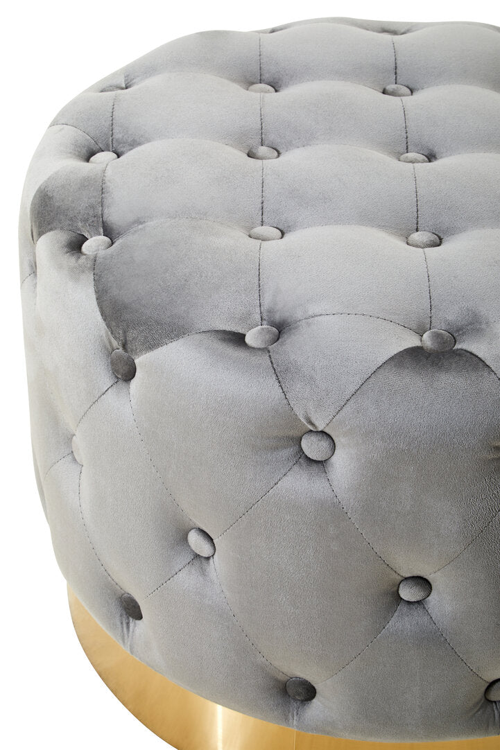 Linea Velvet Storage Bench – Stone