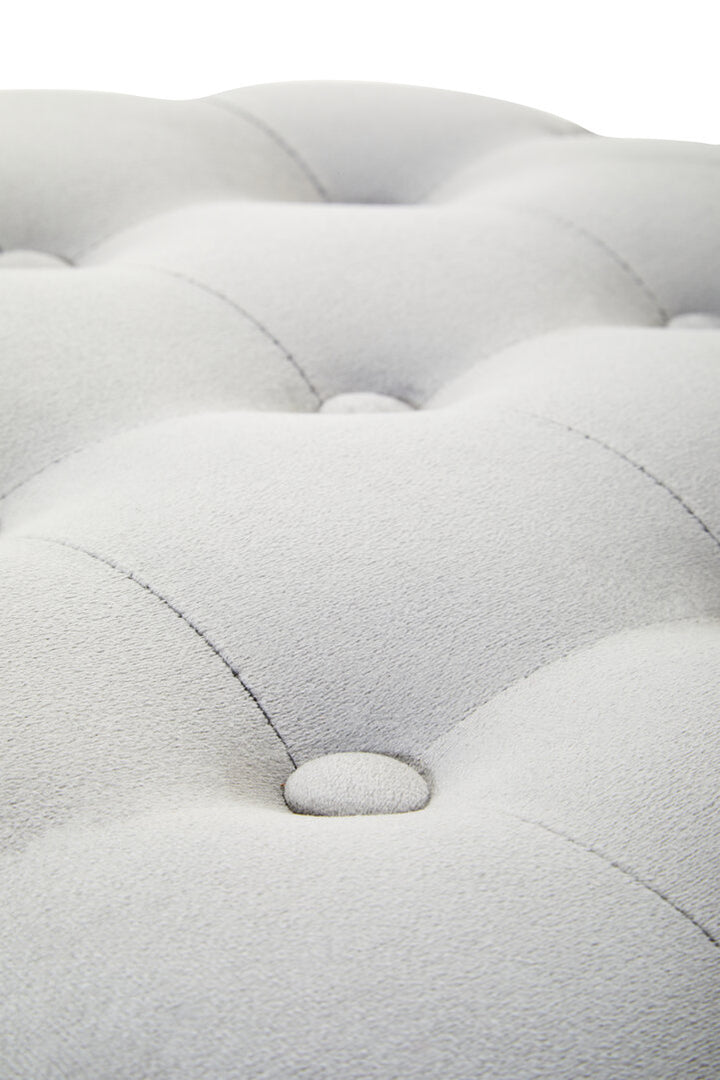 Linea Velvet Storage Bench – Stone