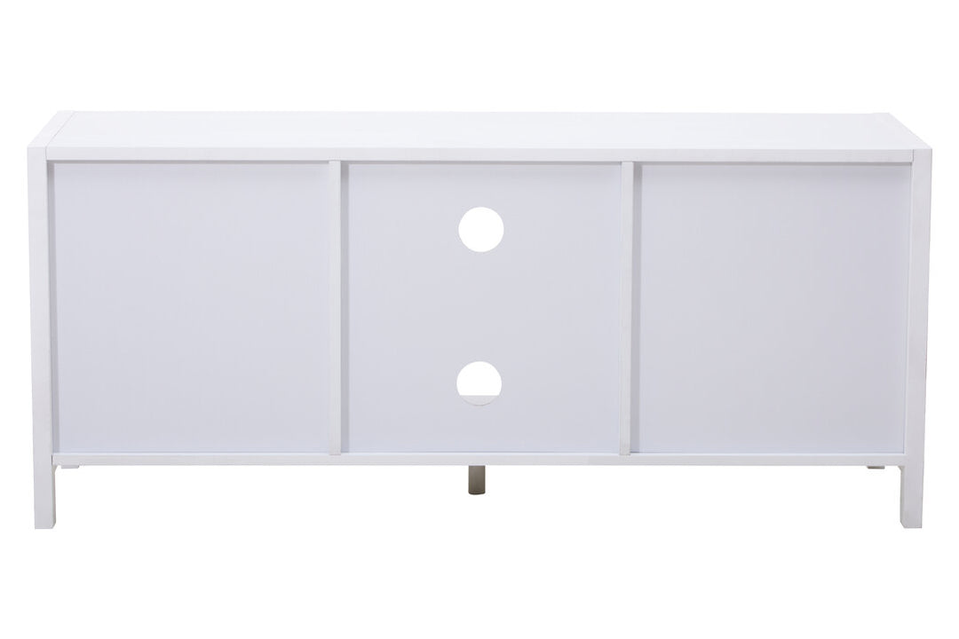 Godalming White Wood Media Unit – Contemporary TV & Storage Unit