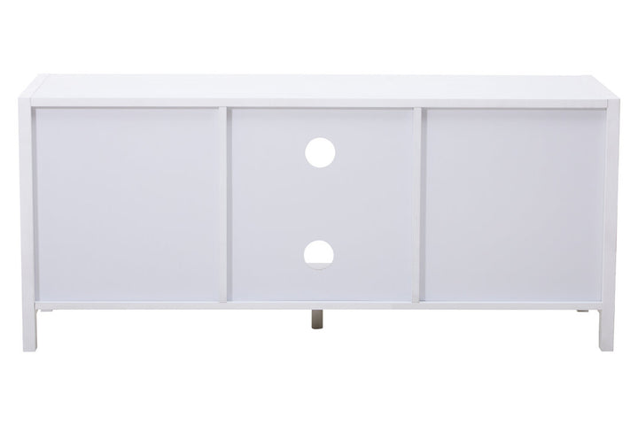 Godalming White Wood Media Unit – Contemporary TV & Storage Unit