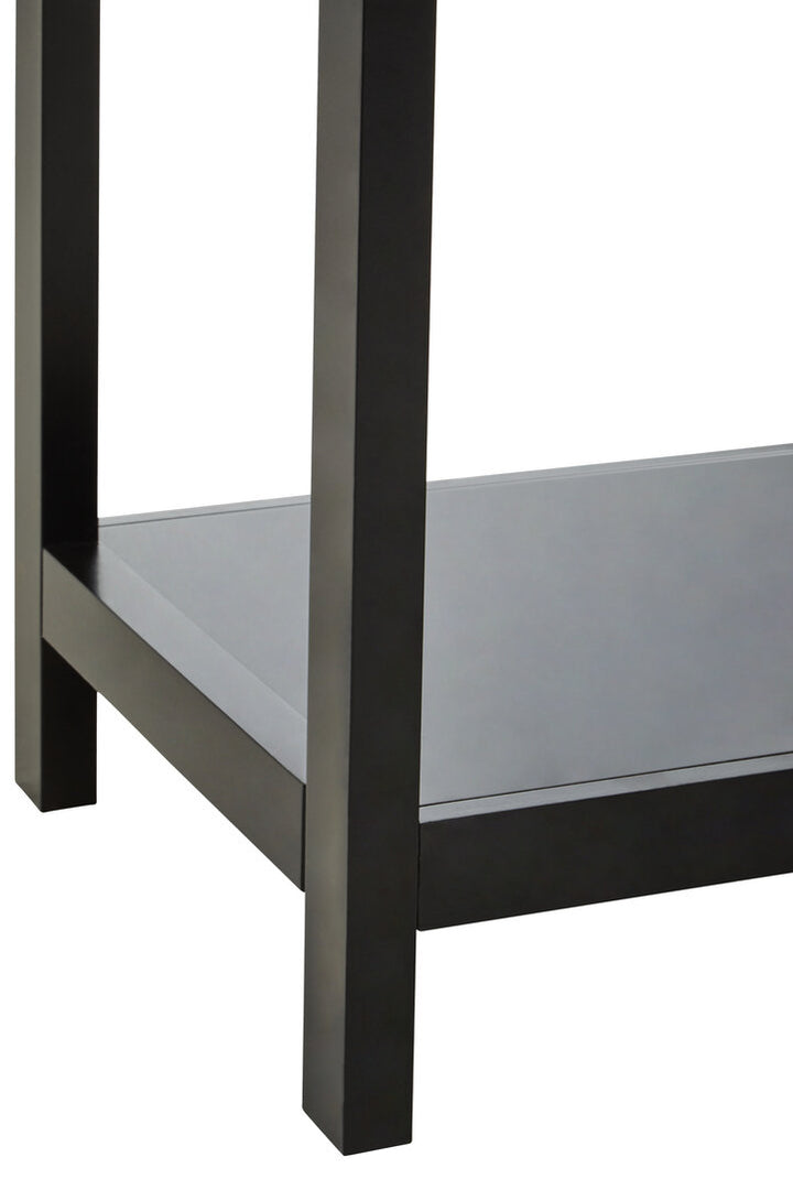 Godalming Black Wood Console Table – Contemporary Hallway Table