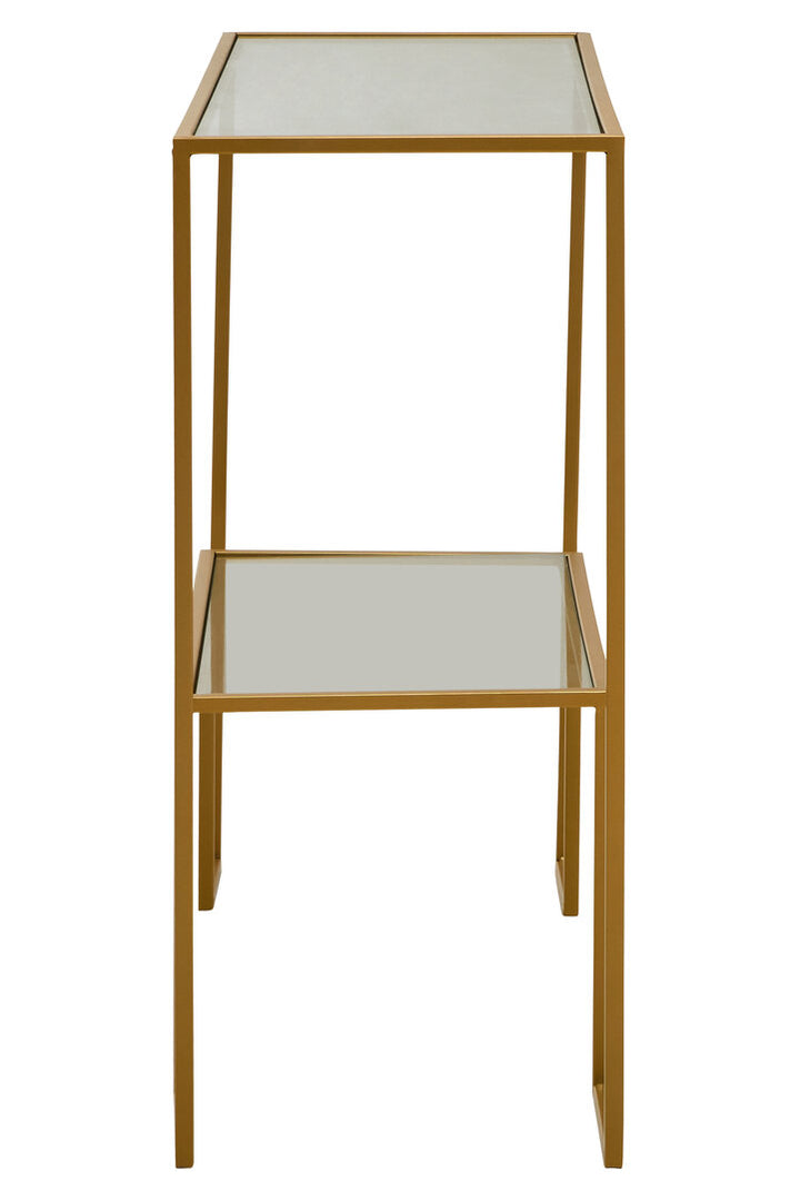 Banstead Gold Finish Console Table – Luxury Contemporary Hallway Table