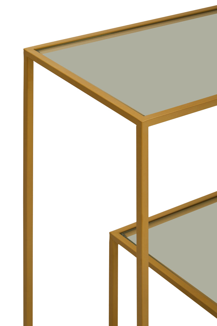 Avento Gold Finish Console Table