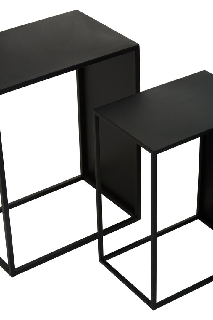 Banstead Set of Three Rectangular Nesting Tables – Contemporary Nesting Tables