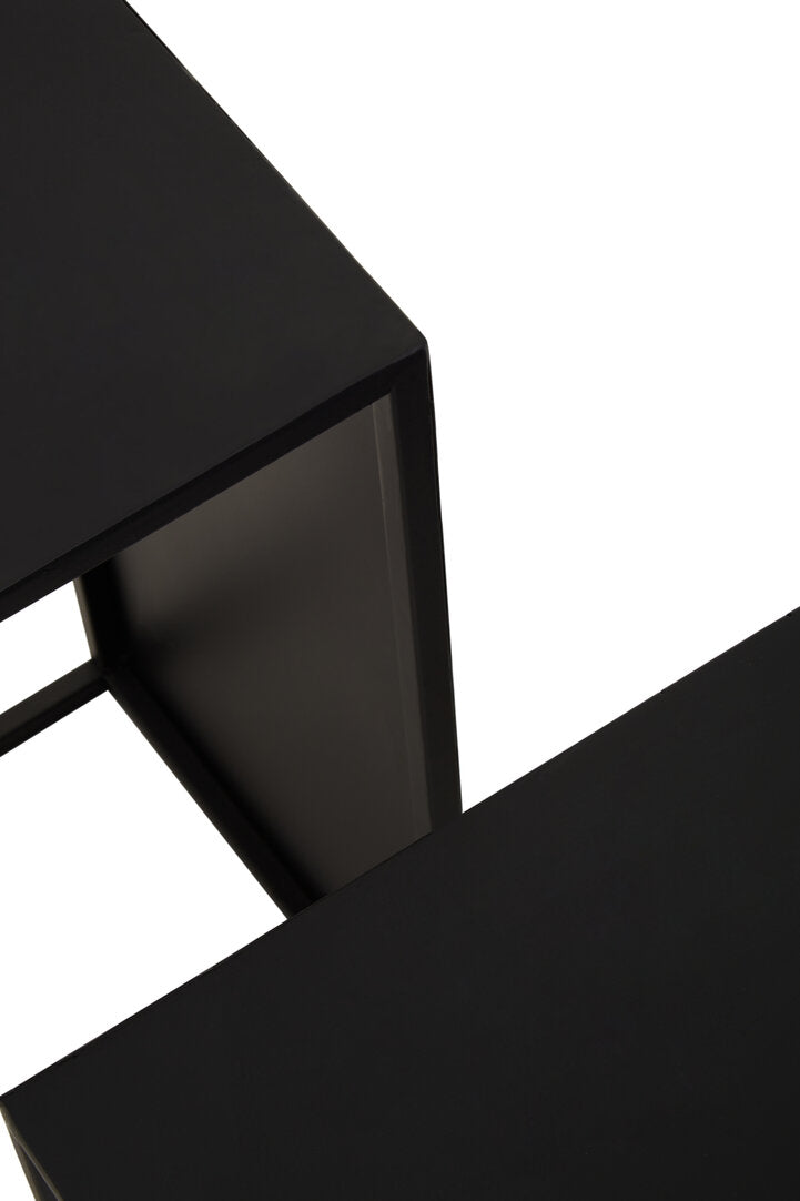 Banstead Set of Three Rectangular Nesting Tables – Contemporary Nesting Tables