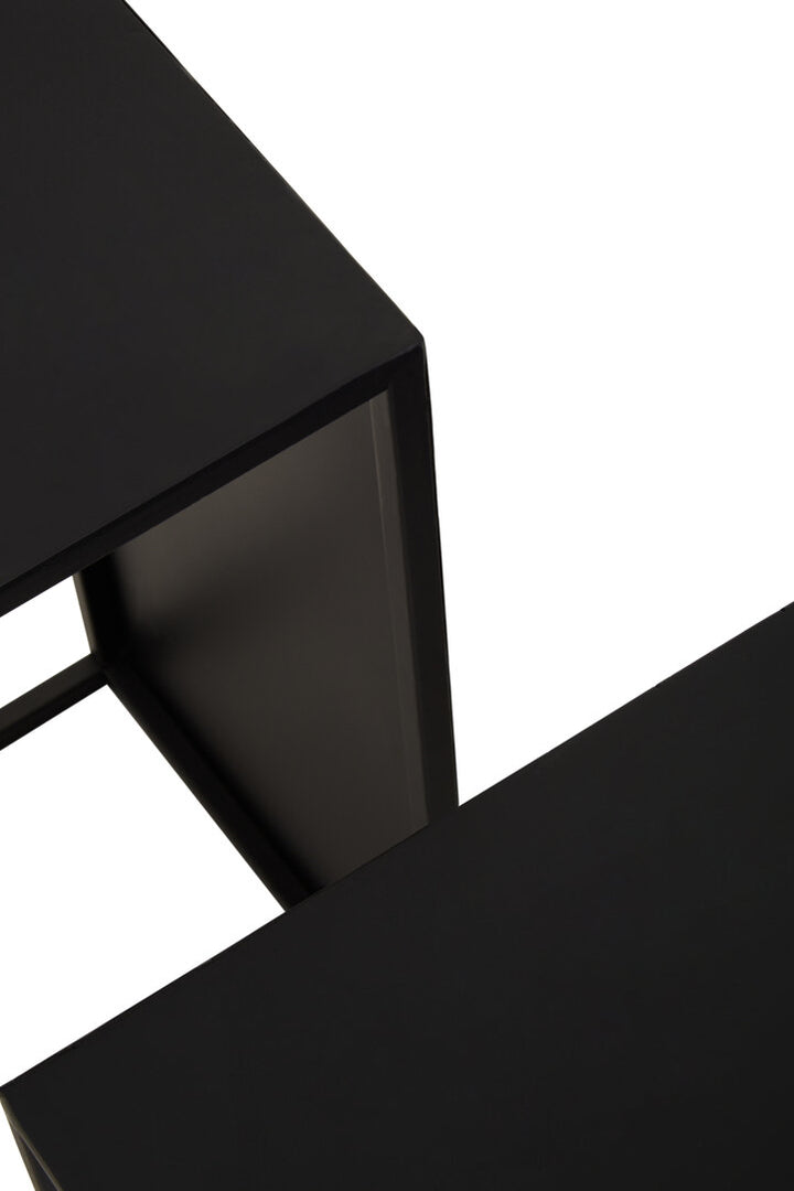 Banstead Set of Three Rectangular Nesting Tables – Contemporary Nesting Tables
