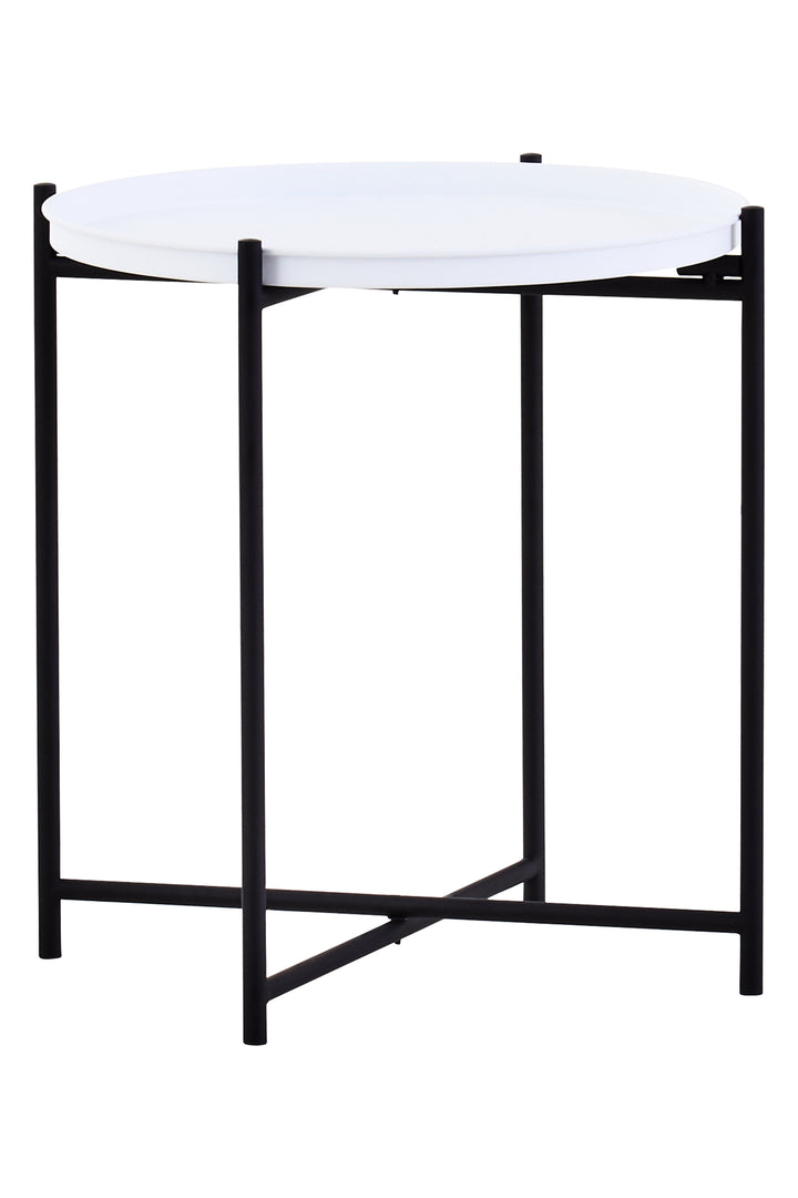 Trosa Round Side Table with White Top