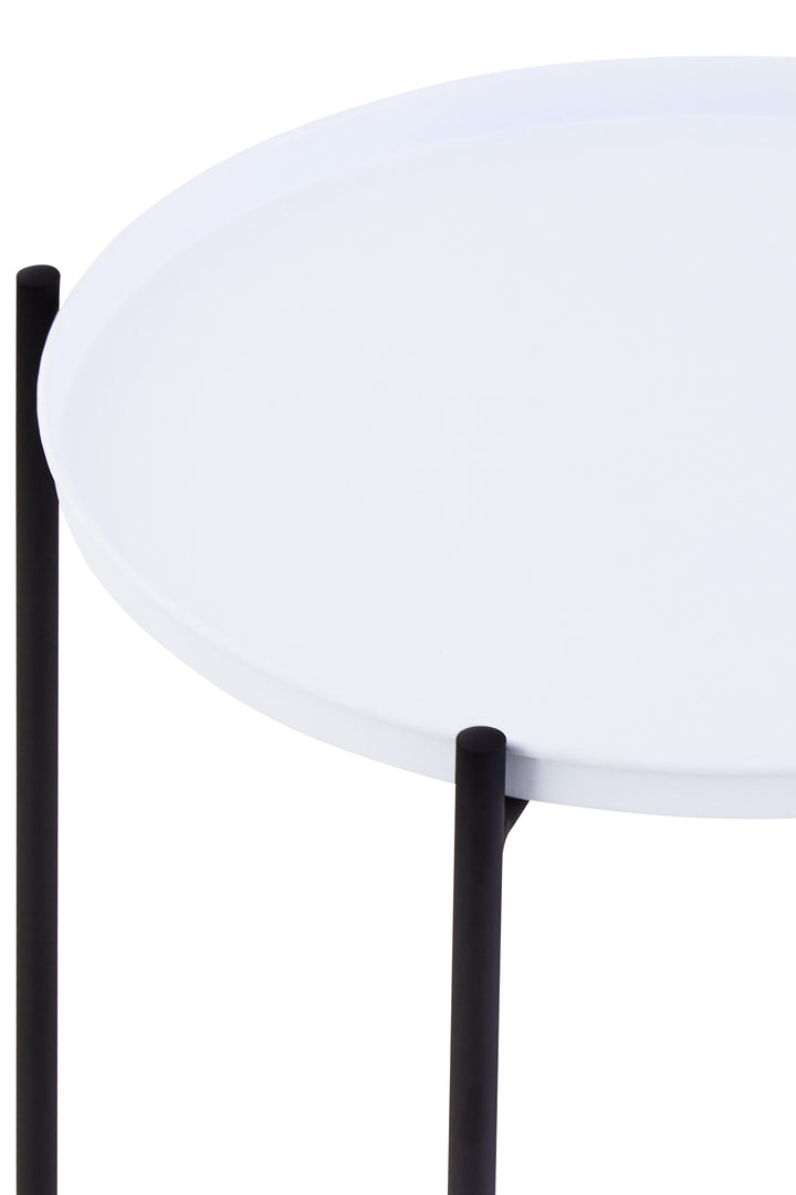 Trosa Round Side Table with White Top