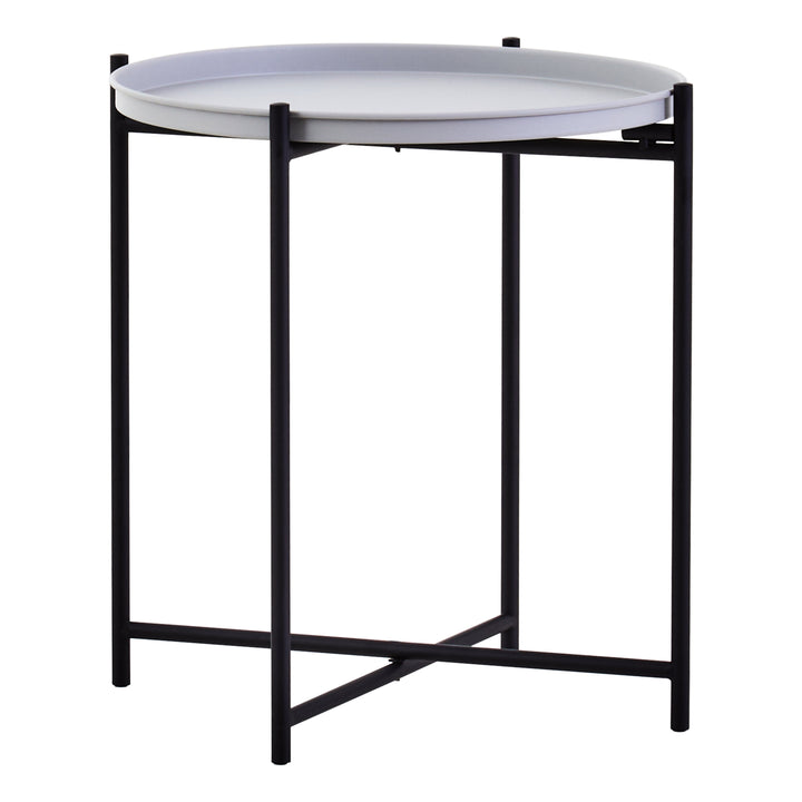 Trosa Round Side Table with Grey Top