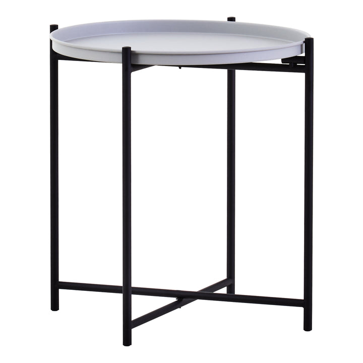 Trosa Round Side Table with Grey Top
