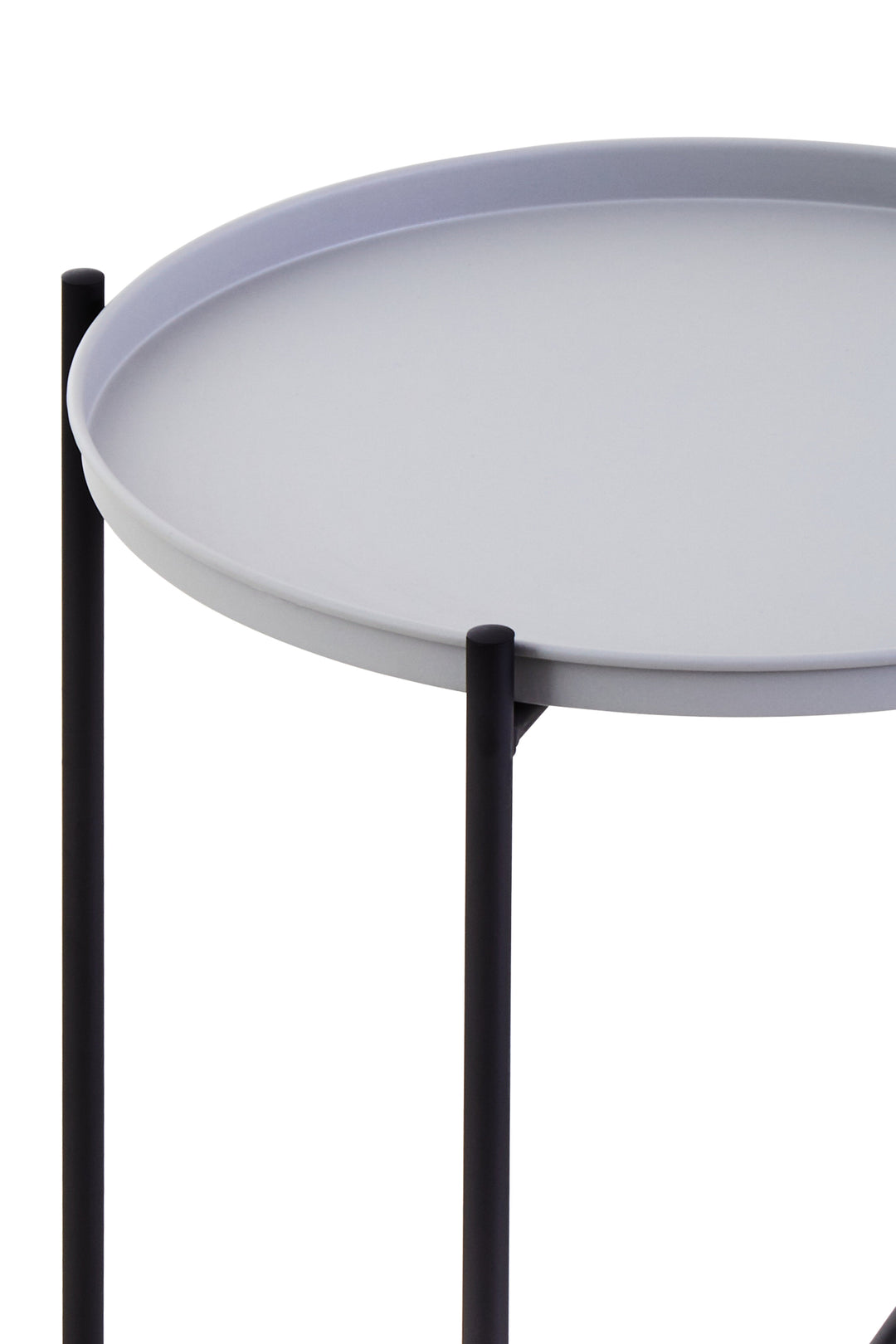 Trosa Round Side Table with Grey Top