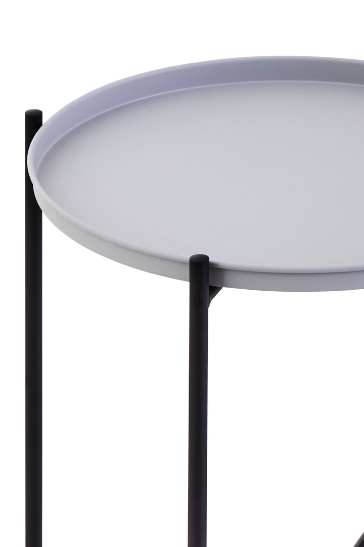 Trosa Round Side Table with Grey Top