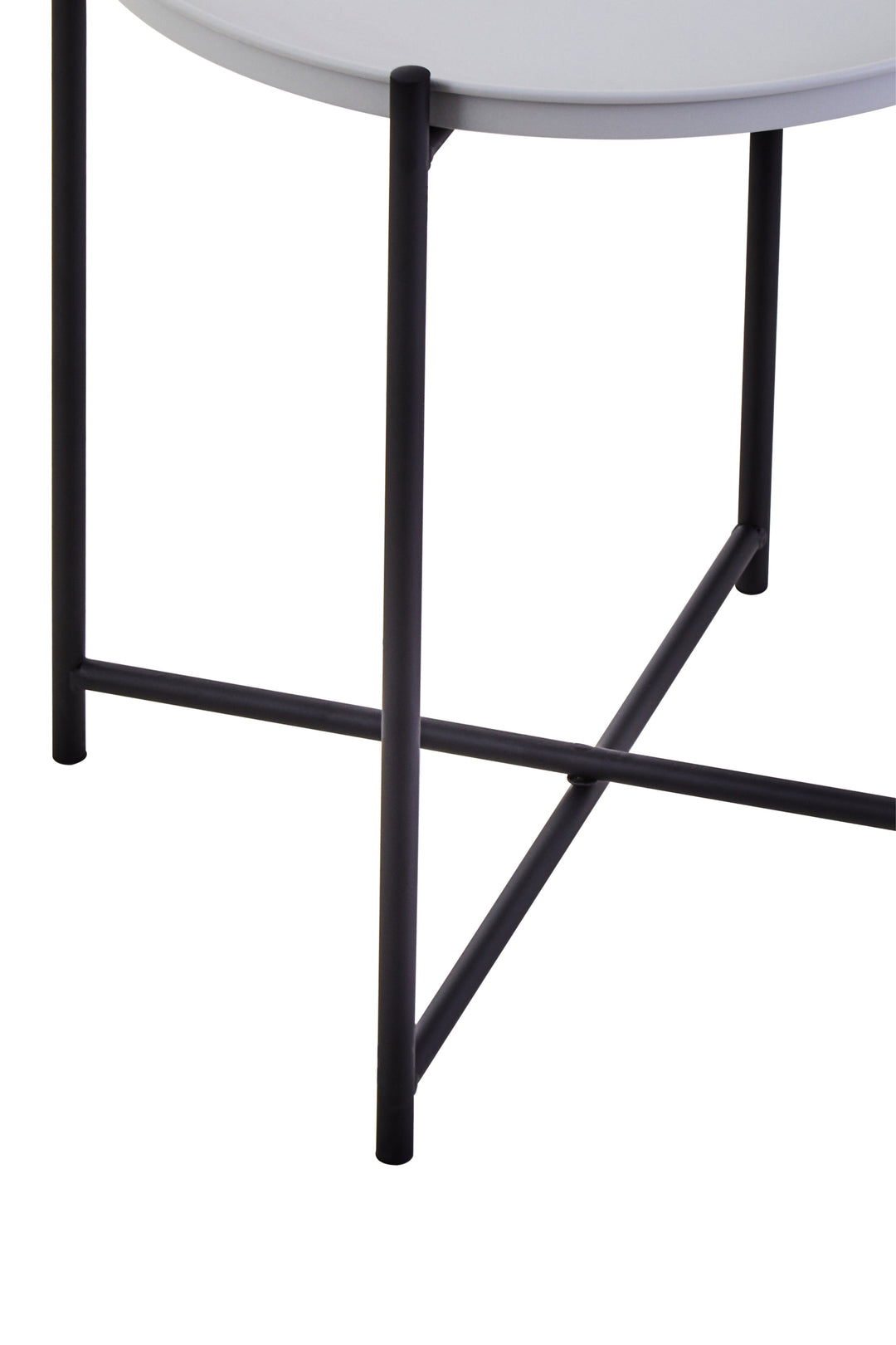 Trosa Round Side Table with Grey Top