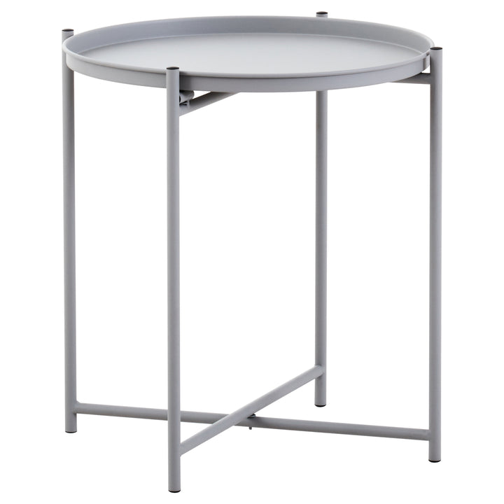 Trosa Side Table in Grey Iron Finish