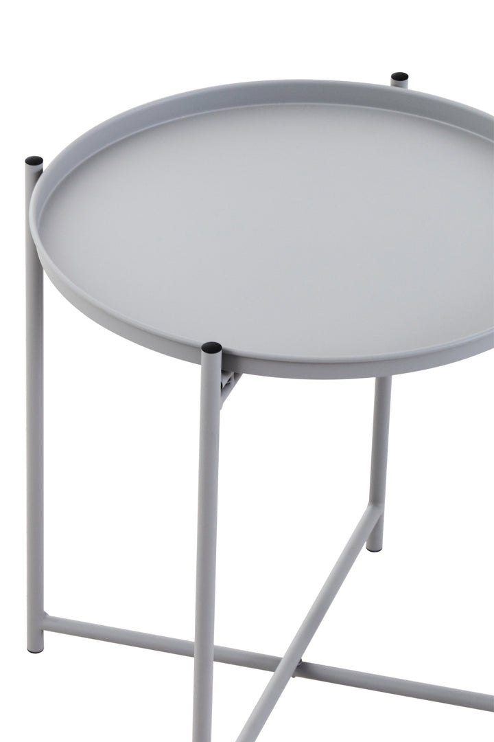 Trosa Side Table in Grey Iron Finish