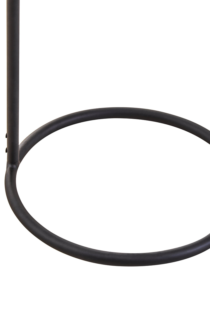 Trosa Hanging Top Side Table in Grey and Black Finish