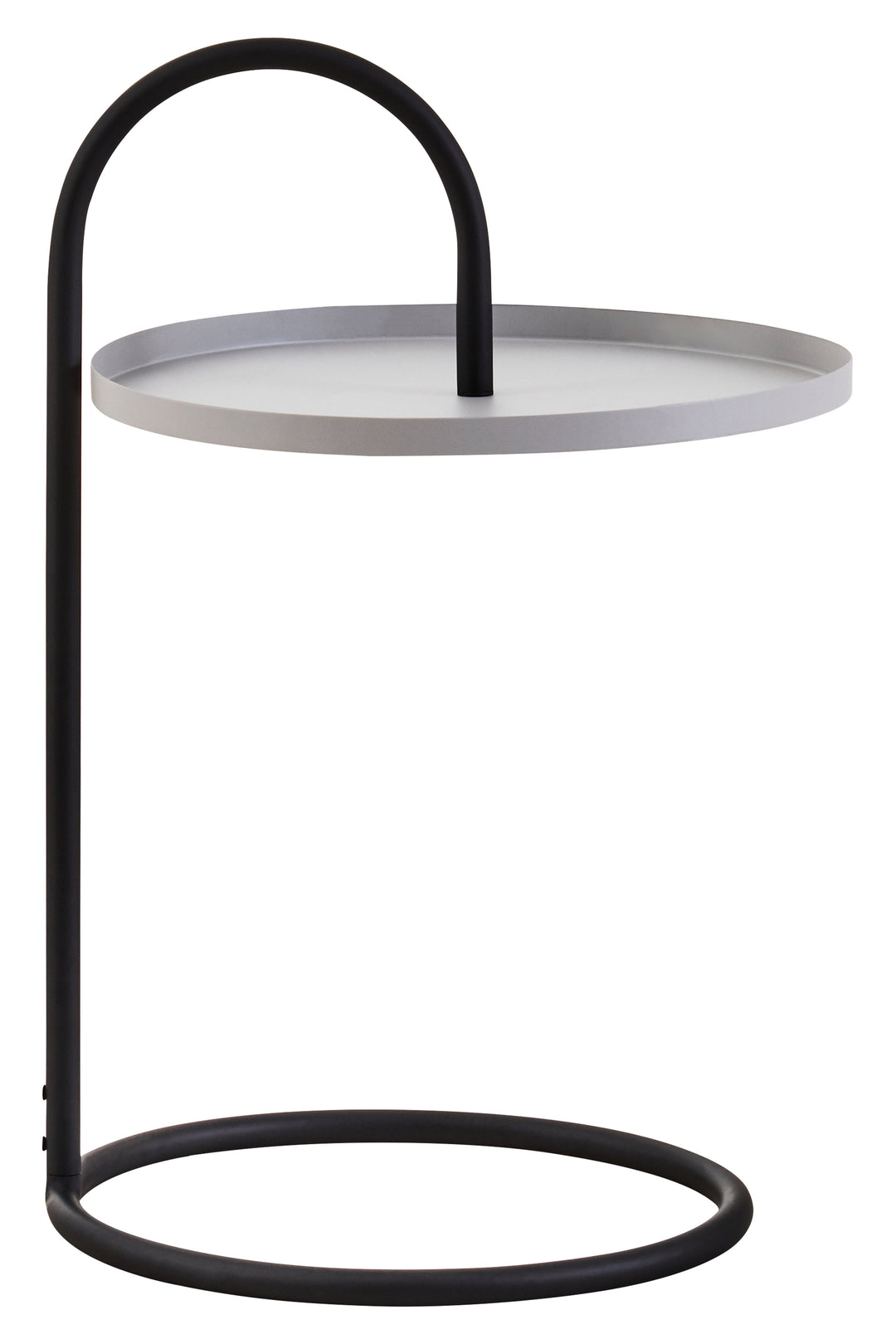 Trosa Hanging Top Side Table in Grey and Black Finish